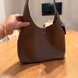 Coach Dark Brown Leather Shoulder Bag